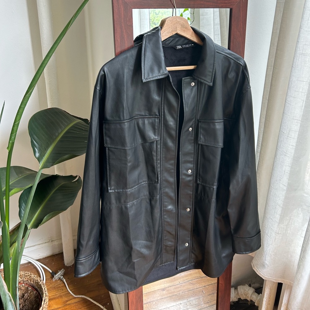 Zara Faux Leather Jacket